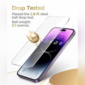 2pk Temper Glass Screen Protectors for IPhone 13 & 14